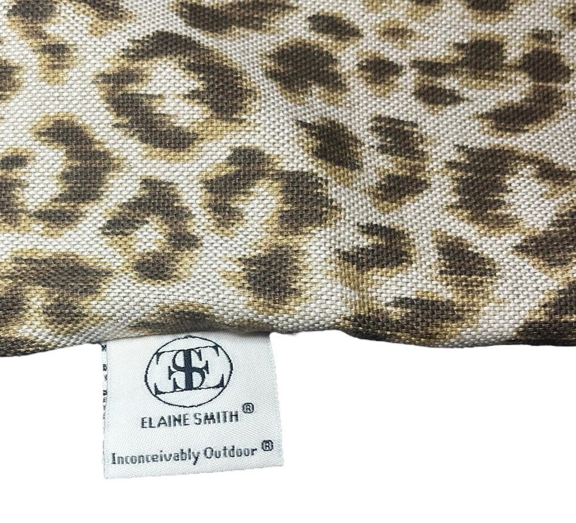 Elaine Smith 2 PC Set Cheetah Leopard Print Lumbar Pillow Covers Only 12 X 20 gallery