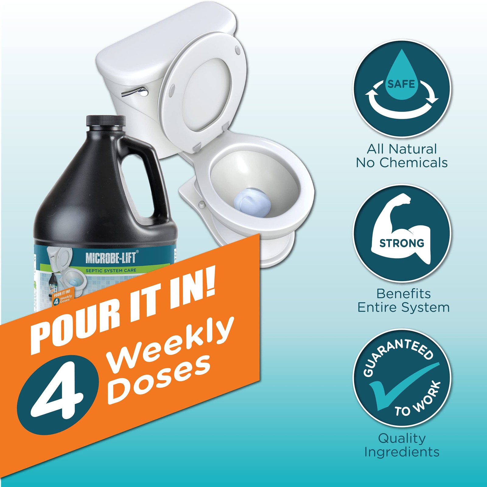 Microbe Lift Septic System Restorer 1 Gallon Weekly Dose for 4 Weeks gallery