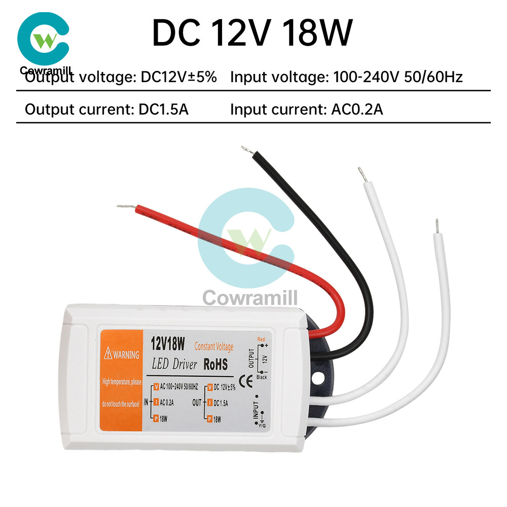 LED Driver Power Supply Adapter Transformer DC 12V 18W 28W 48W for LED Lighting gallery