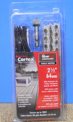 FastenMaster Cortex 2-1/2″ Fiberon Decking Hidden Fastening Screw Forest Brown