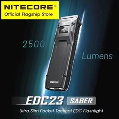 NITECORE EDC23 Ultra Slim EDC Flashight 2500 Lumens USB-C Rechargeable Torches