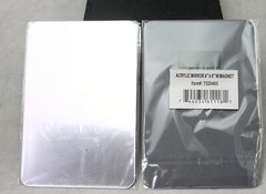 2 Pack Rectangular Magnetic Locker Mirror, Personal Makeup Mirror, 4 x 6 In