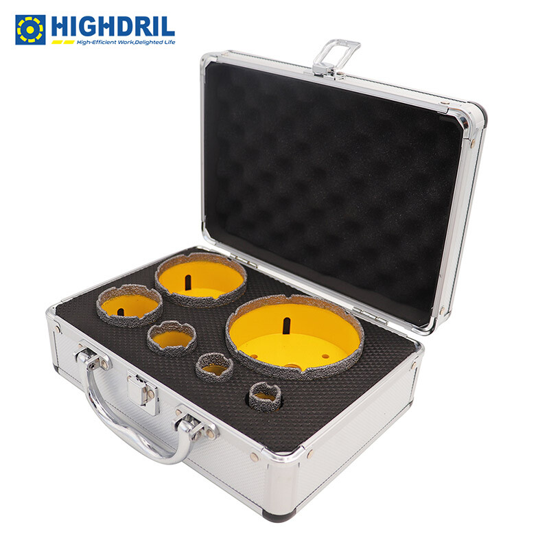 Diamond Drilling Core Bits Set 6pcs/box Cut Ceramic Marble Tile Hole Saw Cutter gallery