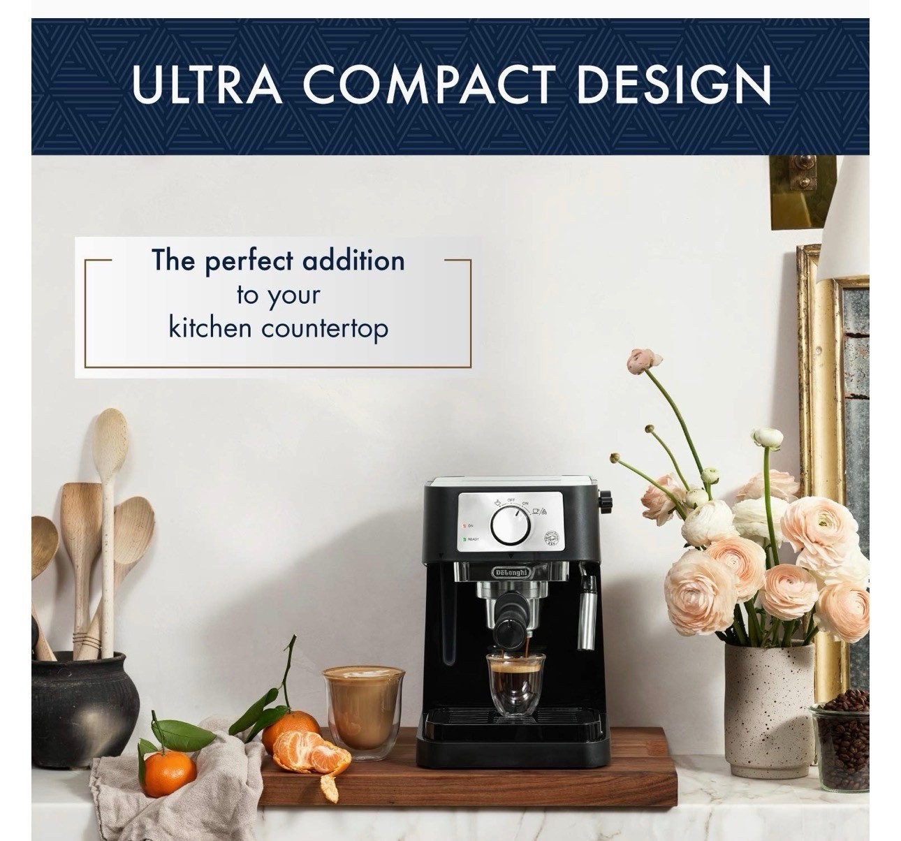 DeLonghi Stilosa 15-Bar Espresso Machine Cappuccino Maker gallery