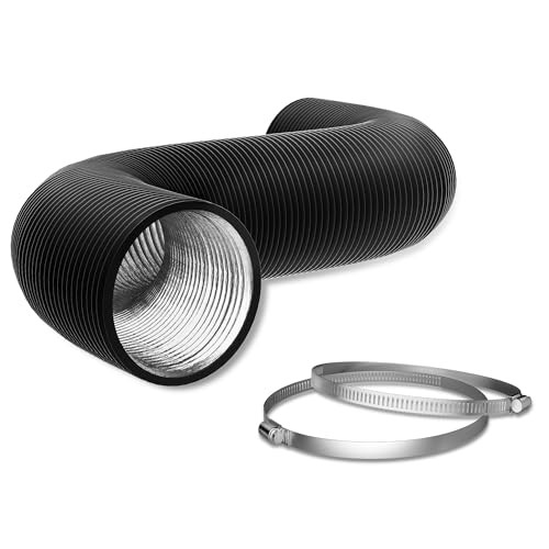 Flexible 12 Inch Aluminum Ducting -4 Layer Protection Dryer Vent Hose 12in×12ft gallery