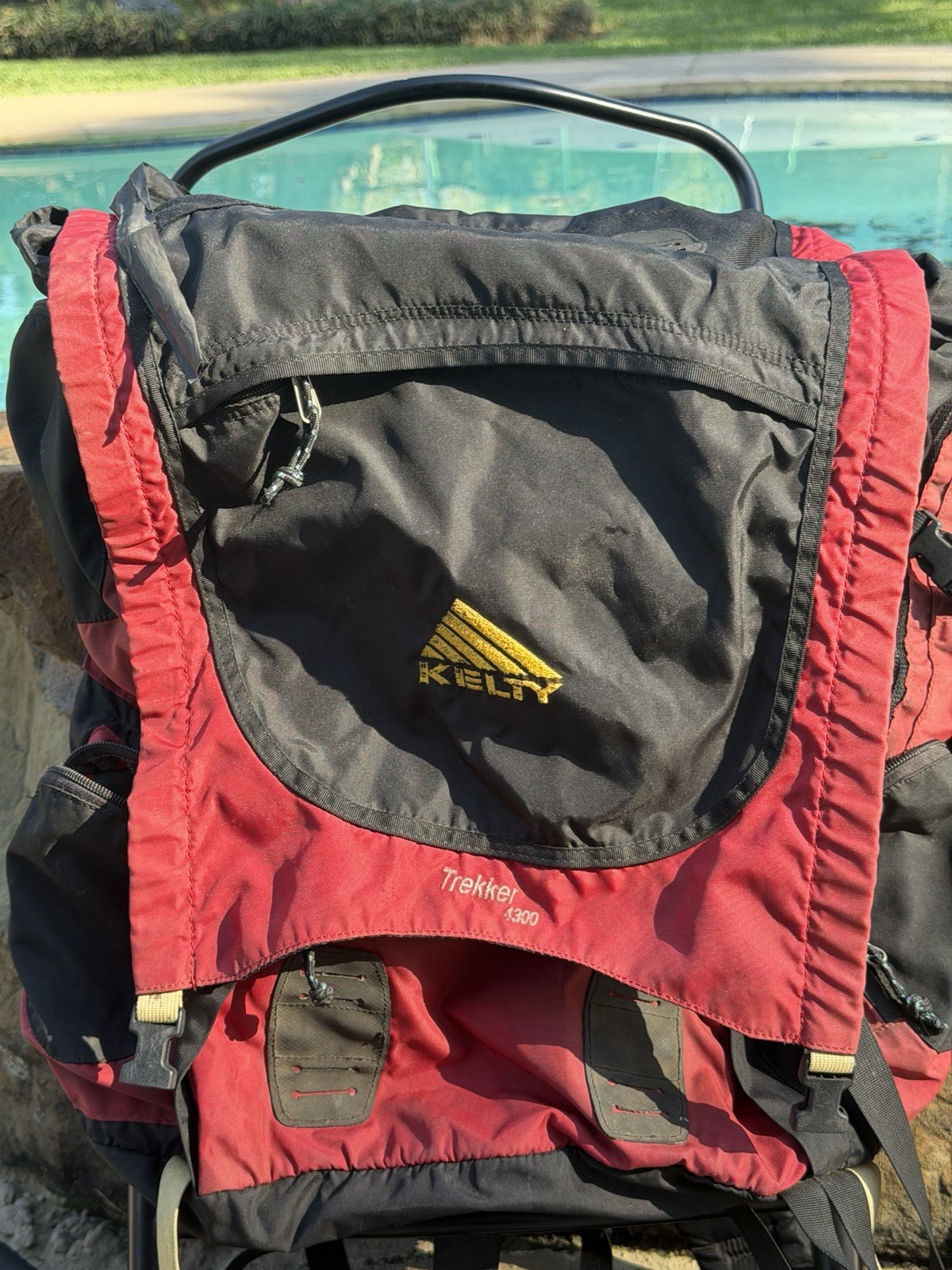 Kelty Trekker 4300 External Frame Hiking Backpack Red Black 4