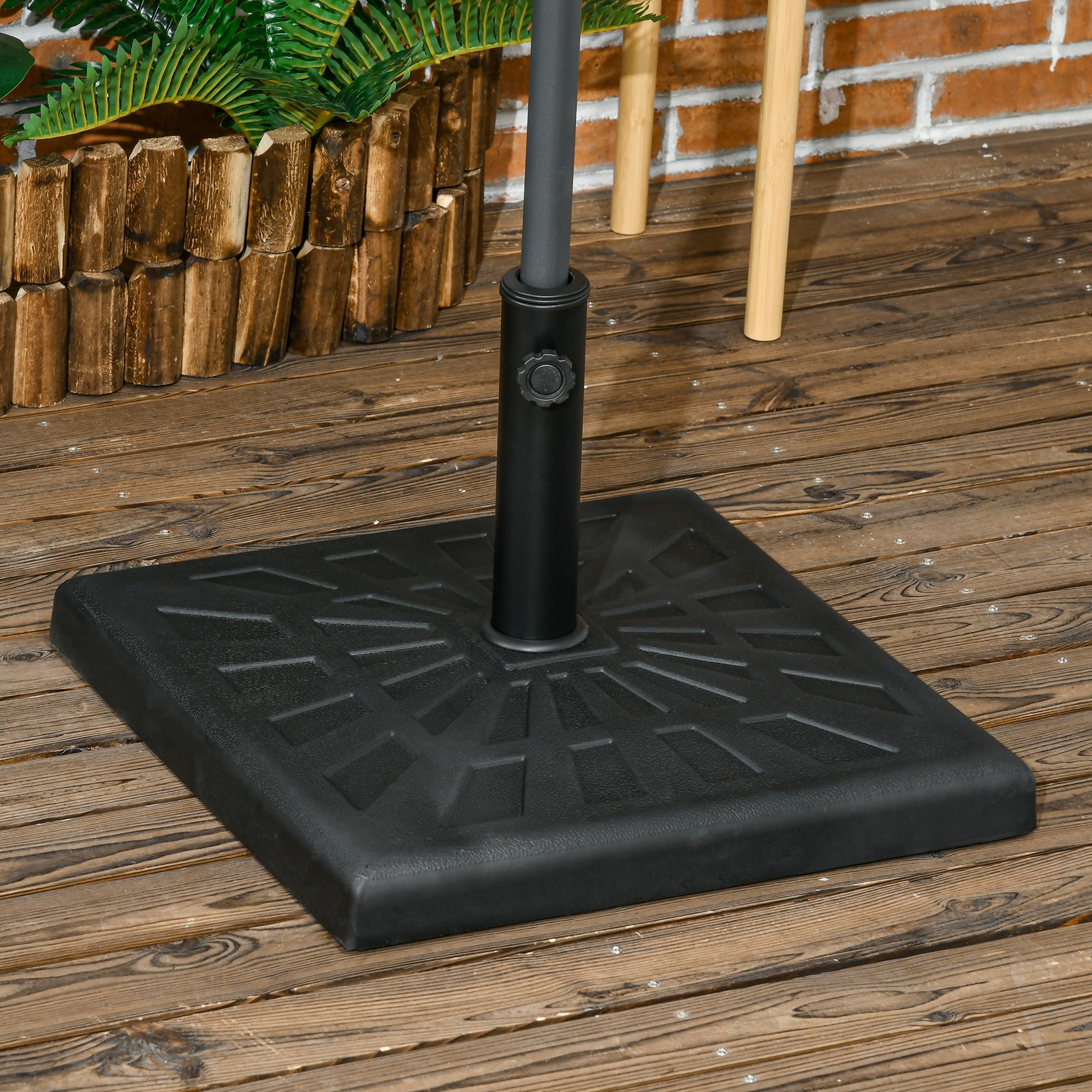 42 lb Square Resin Patio Umbrella Base gallery