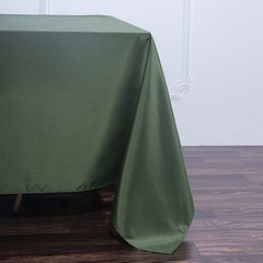 90″ Moss Green SQUARE POLYESTER TABLECLOTH Wedding Catering Dinner Linens SALE