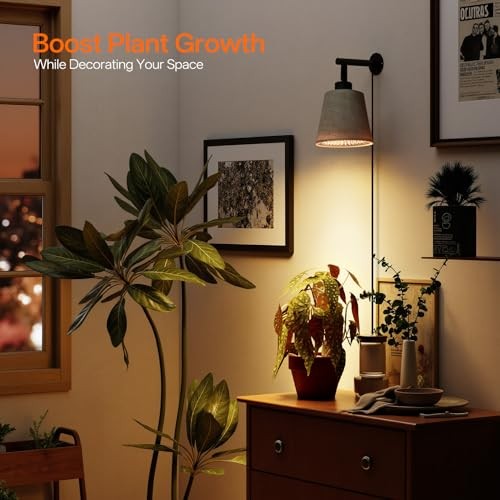 Hanging Grow Lights for Indoor Plants, 25W Full Spectrum, 4H/9H/14H Timer, gallery