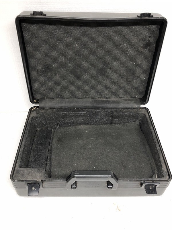 Vintage Presto Lockable Hard Plastic Shell Case W/ Keys 17.5”x12.5” Foam Insert gallery