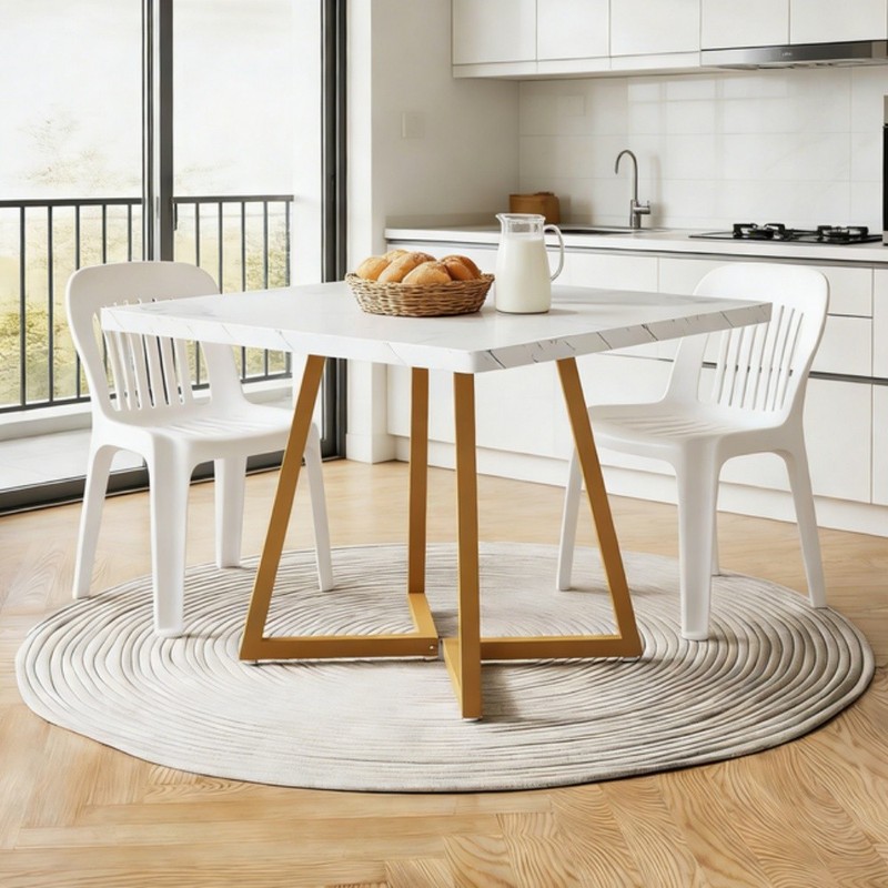 Square Dining Table Wood Kitchen Table Executive Computer Desk Conference Table gallery