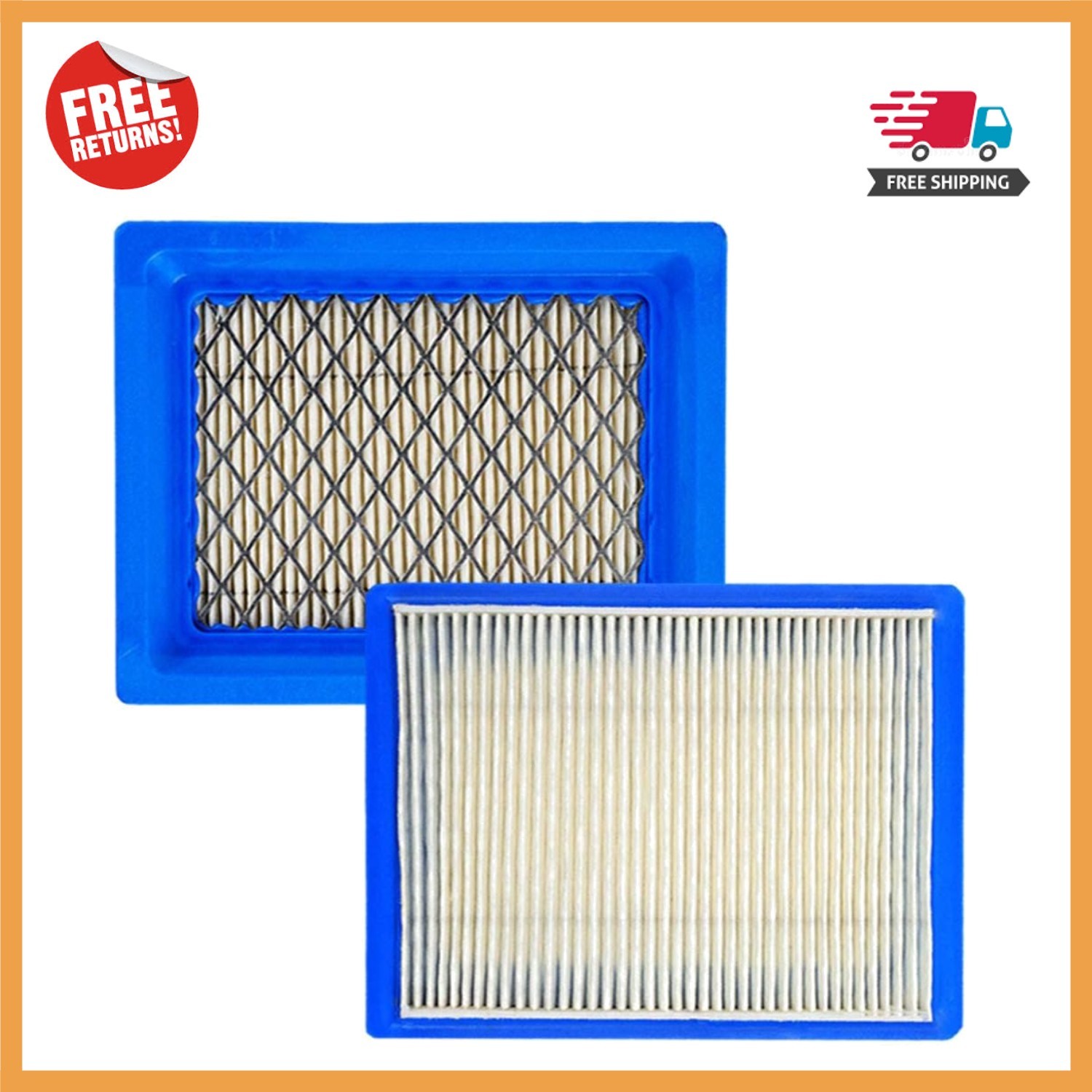 Durable 2-Pack Kohler XT675 Air Filter with Rectangular Shape - Easy to Install gallery