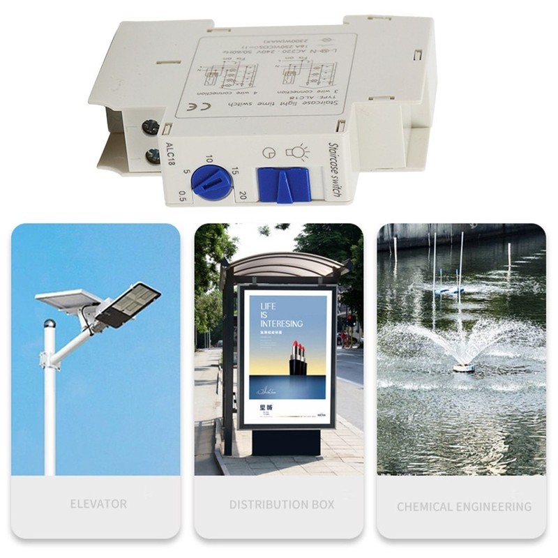 Timer Switch Stair Lights Timer Switch AC 220-240V Automatic Switch Stair Light gallery
