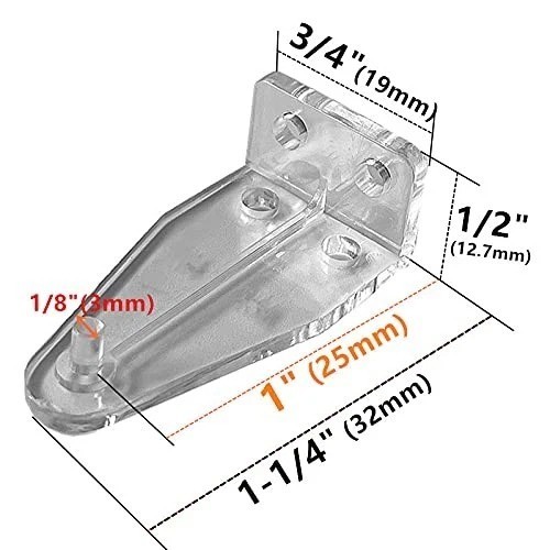 10 Pcs Hold Down Brackets for 1 Inch Mini Blinds Bottom Rail Hold Clips gallery