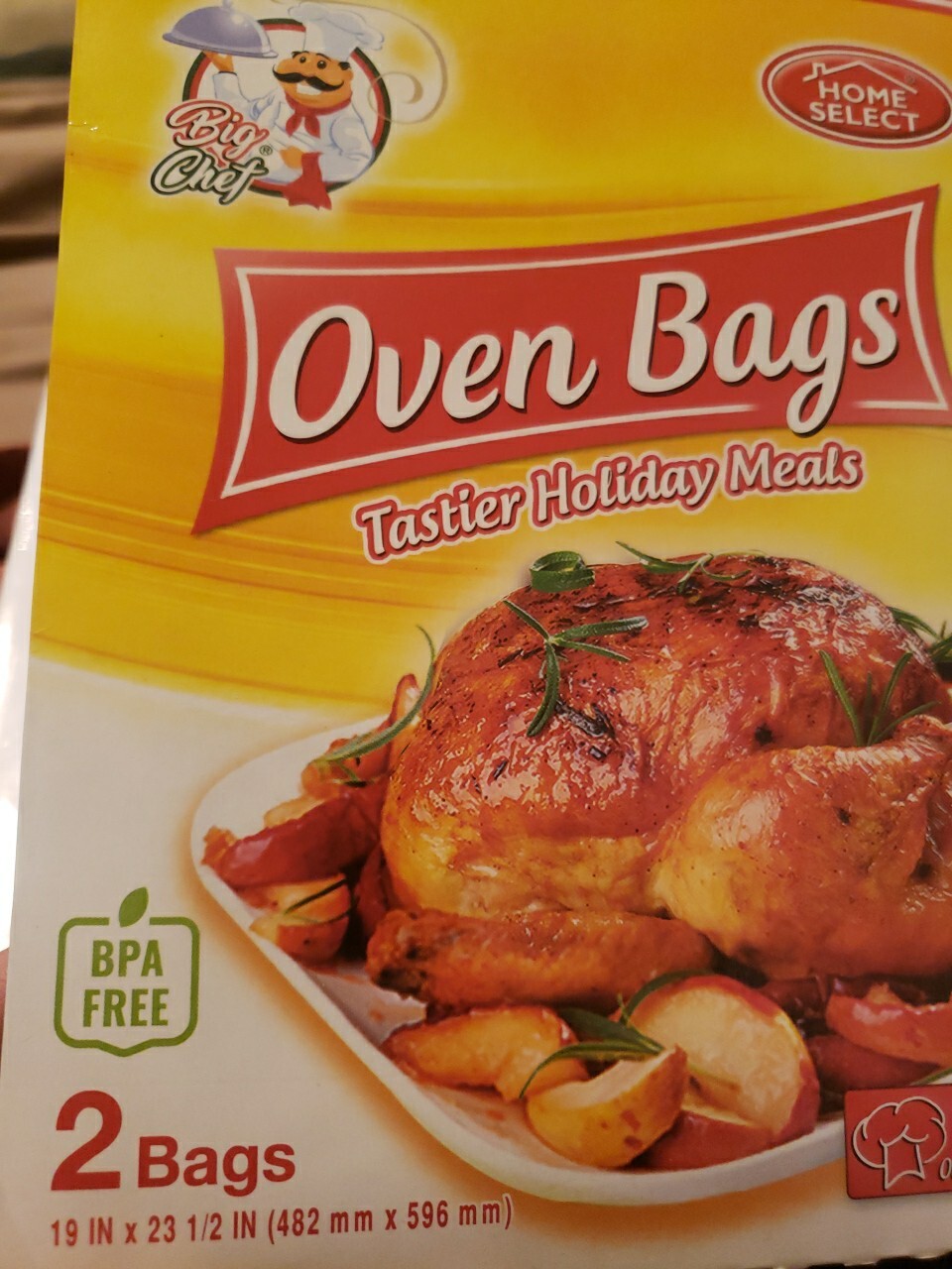 2 XL Size 20 Pound Large Turkey Baking Bags - 1 Package Oven Bags - 19” X 23” gallery