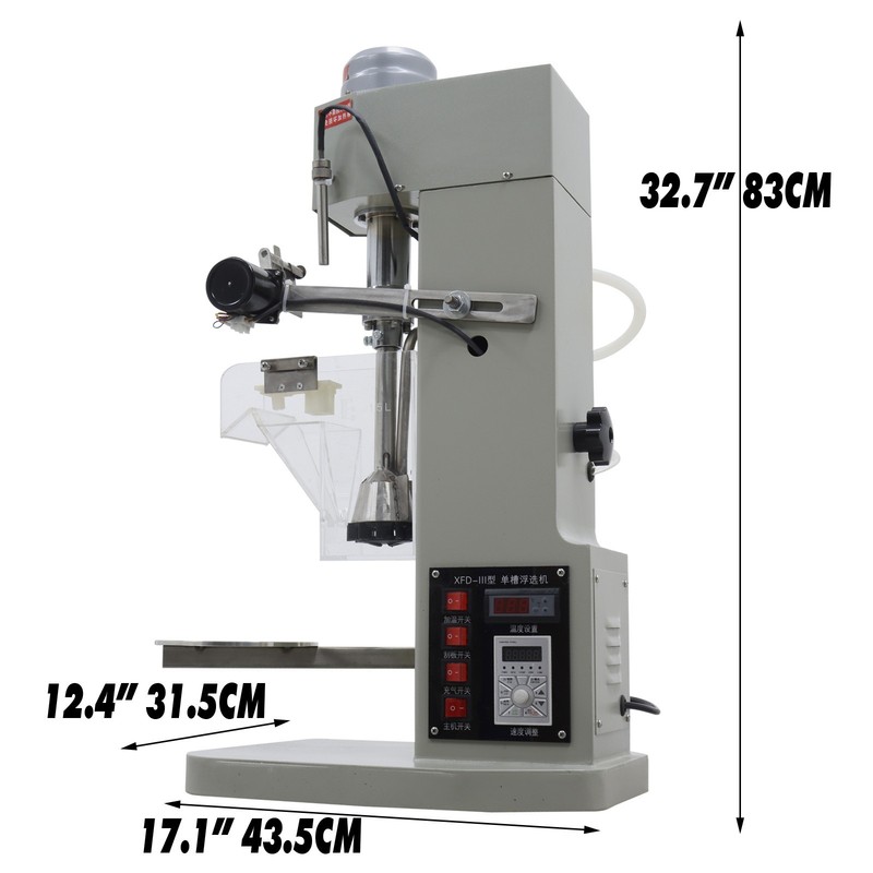 Lab Flotation Machine 1.5L Single Cell Mineral Flotation Experimental Equip.220V gallery