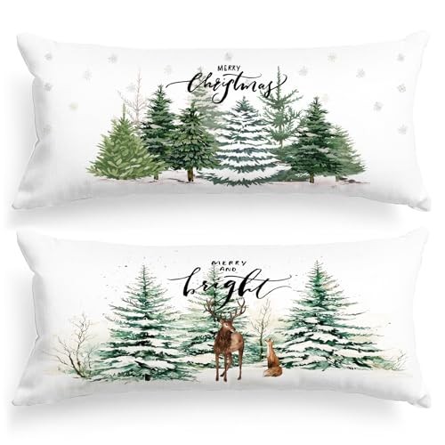 Christmas Body Pillowcase 20x54 Set of 2, Red White 54" x 20" (Pack of 2) gallery