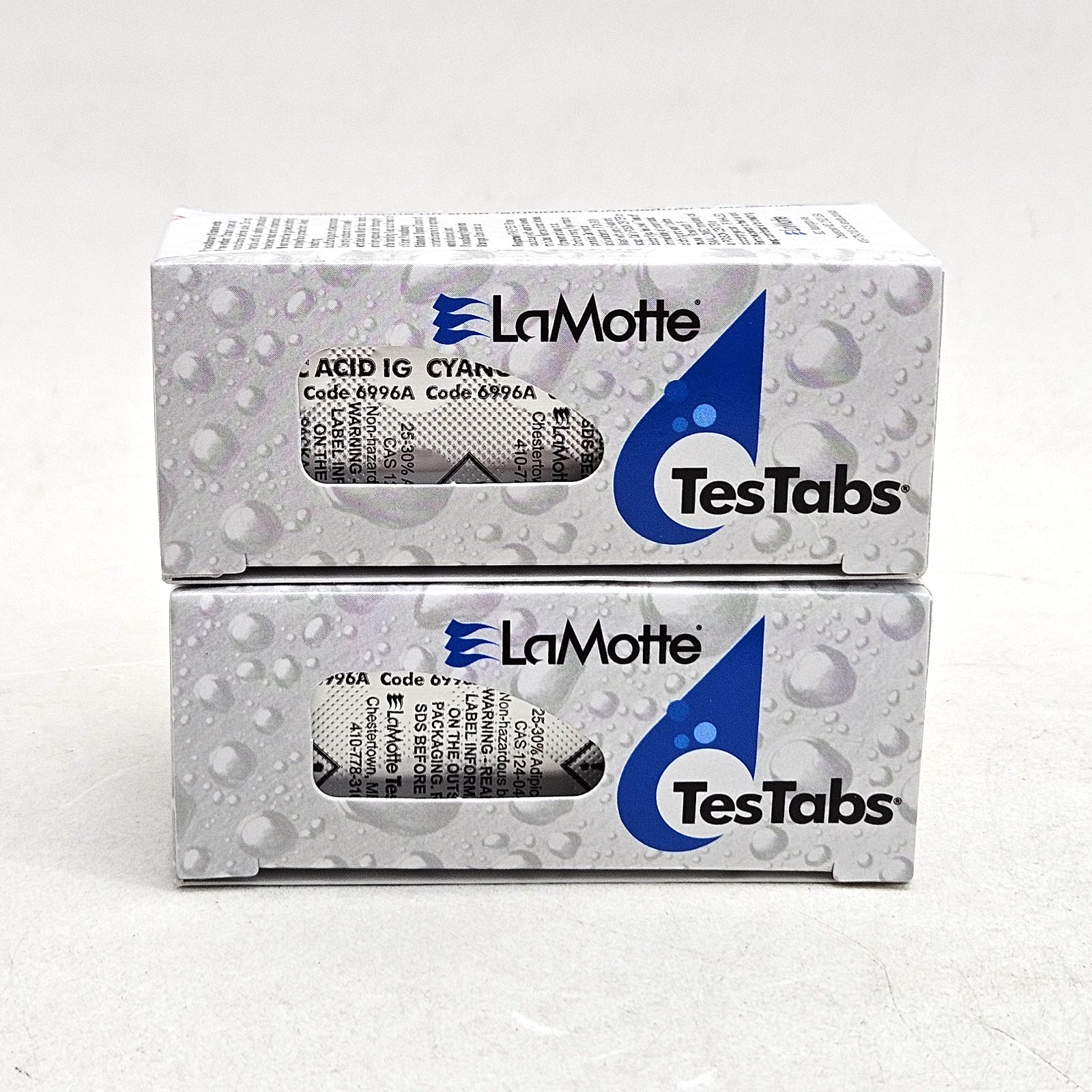 2 Pack LaMotte 6996A TesTabs ColorQ, Cyanuric Acid CYA 100 tabs x 2, 11/2027 gallery