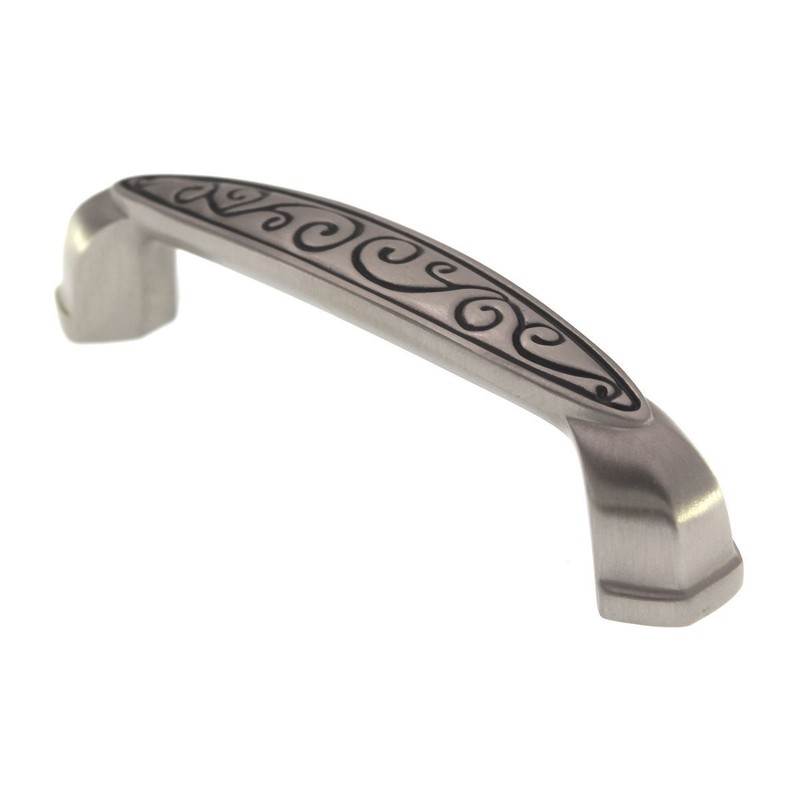 Schaub Bella Forma Arch Pull 3 3/4" (96mm) Ctr Brushed Nickel Black 845-BNB gallery