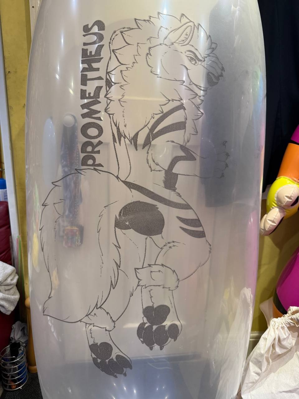 Cattex GPF23 / GL1200 87" 220cm banner balloon in Prometheus Firedog print anime gallery