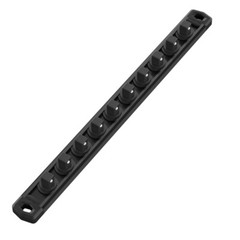 WORKPRO Magnetic Socket Organizer 3/8″ Drive Aluminum Alloy Socket Rail 10 Clips
