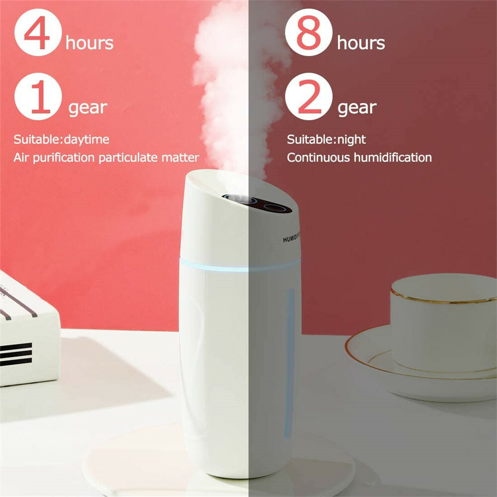 Portable Mini Humidifier Car Home USB LED Lamp Aroma Nano Diffuser Mist Purifier gallery