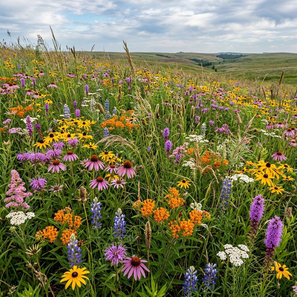 300 Native Meadow Restoration Mix Seeds for Planting - Premium Heirloom Seed gallery