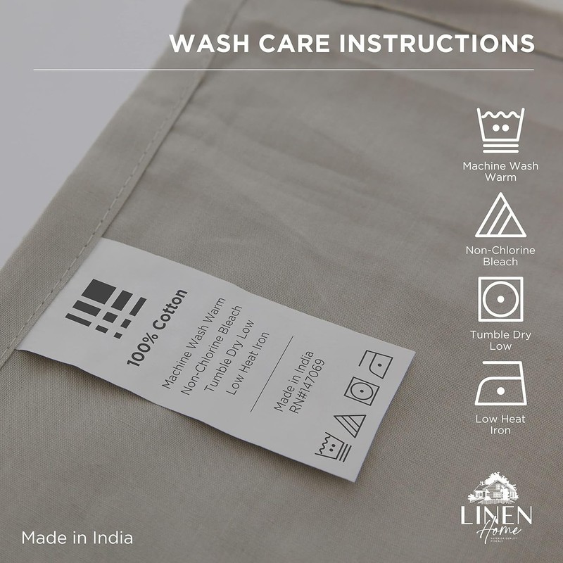 100% Cotton Percale 1 Flat Sheet, King Size - Crisp, Cool and Strong Bed Line... gallery