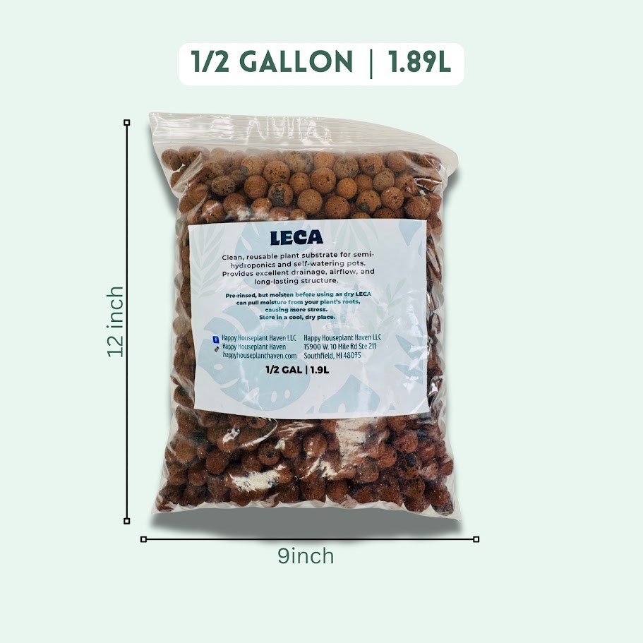 1/2 GAL LECA Semi-Hydro Substrate | Lightweight Expanded Clay Aggregate | 8-16mm gallery