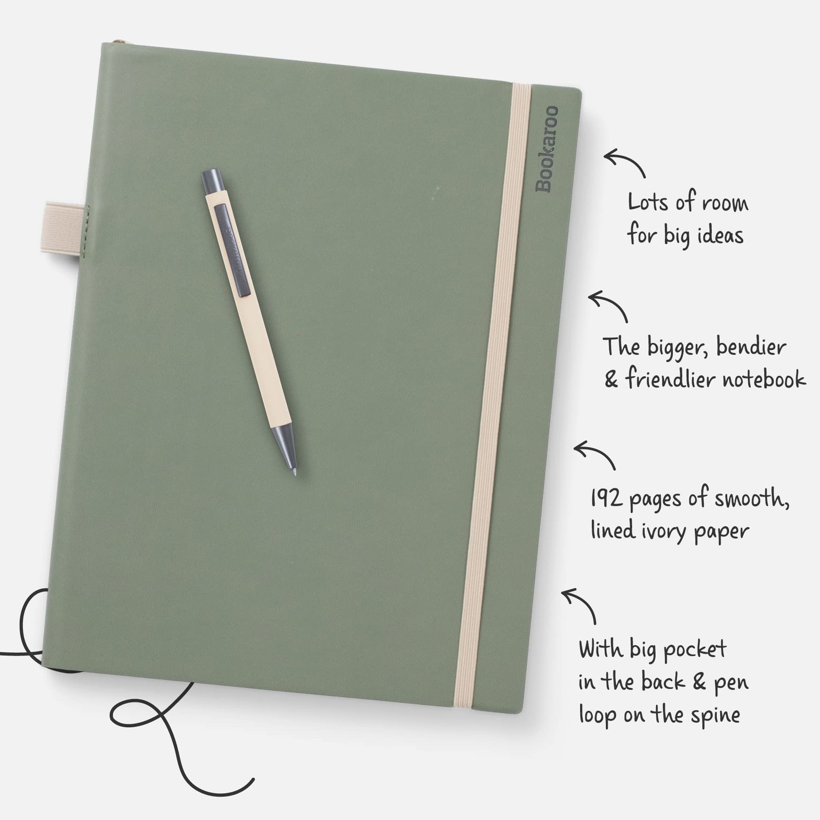 If Bookaroo Bigger Things Notebook Journal - Fern gallery