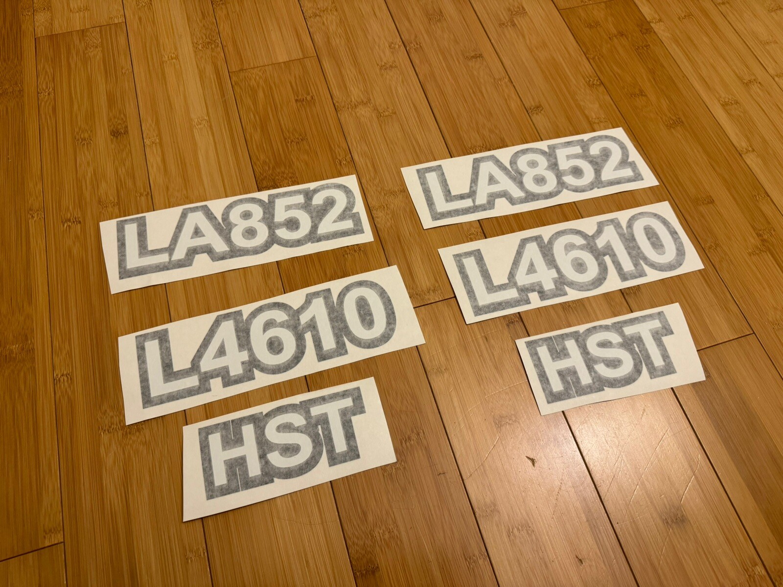 KUBOTA - L4610 TRACTOR & LA852 Loader & HST DECAL STICKER Kit - (complete Set) gallery