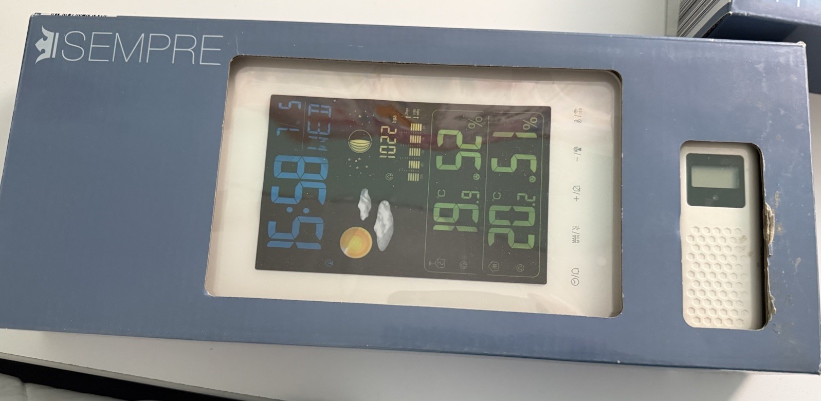 Digital Weather Station New In Package White W Remote/ Batteries Included gallery