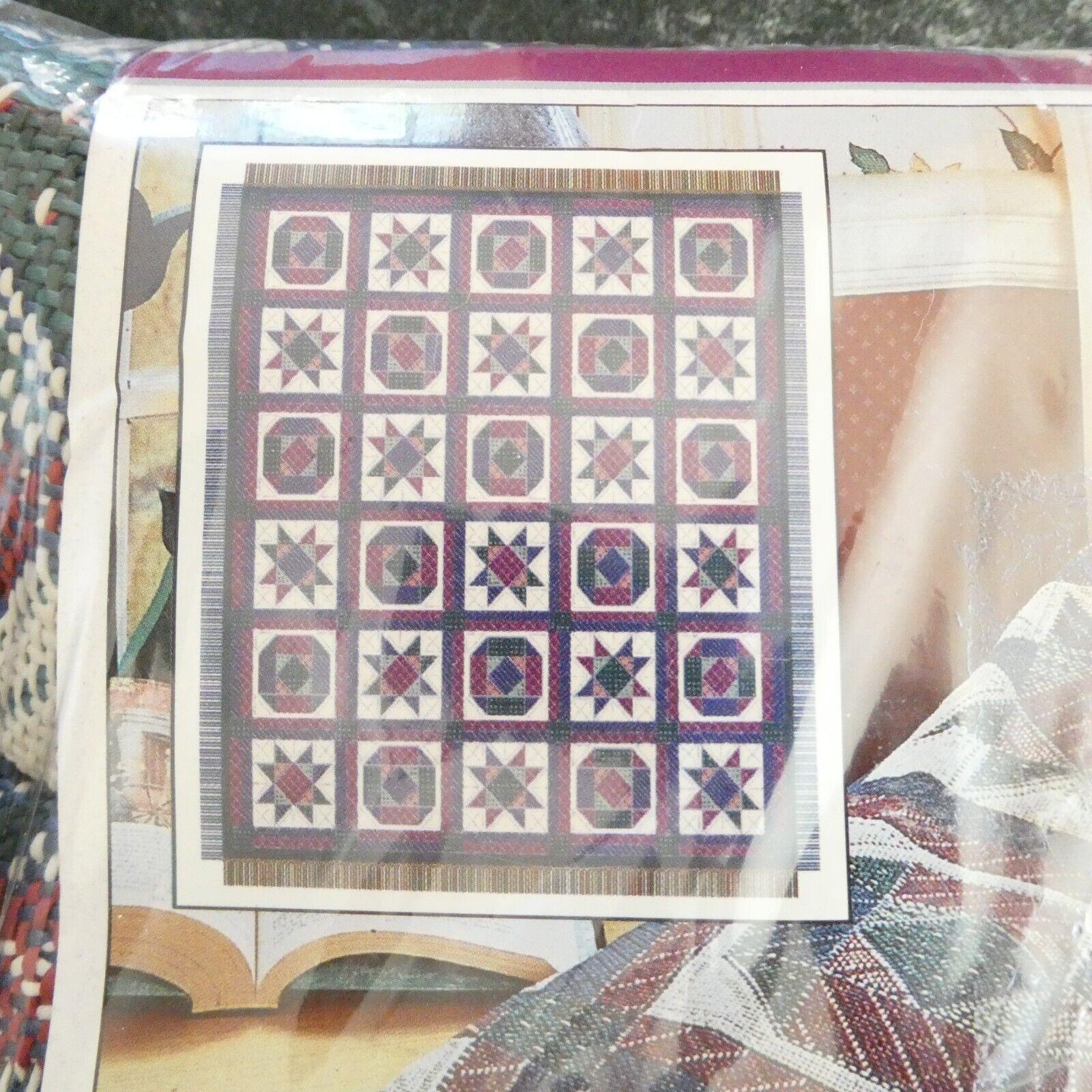 American Weavers Intricate Quilt Double Woven Jacquard Throw 50x60 in Brand New gallery