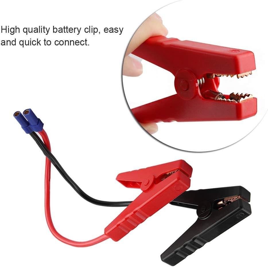 Jumper Adapter Battery Starting Cable Alligator Clamp to EC5 Starting Cable,12V gallery