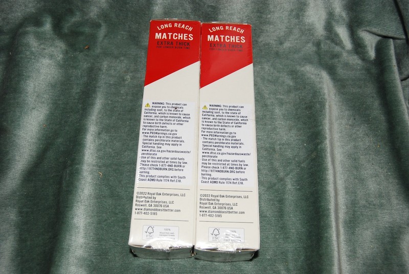 2 Pack 75 Count Boxes Diamond Extra Thick Long Reach Matches - 150 Total - NEW gallery