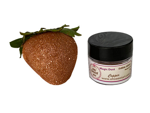 Edible Glitter dust COPPER ( 6 grams ) Magic dust , Kosher, Gluten free FDA gallery