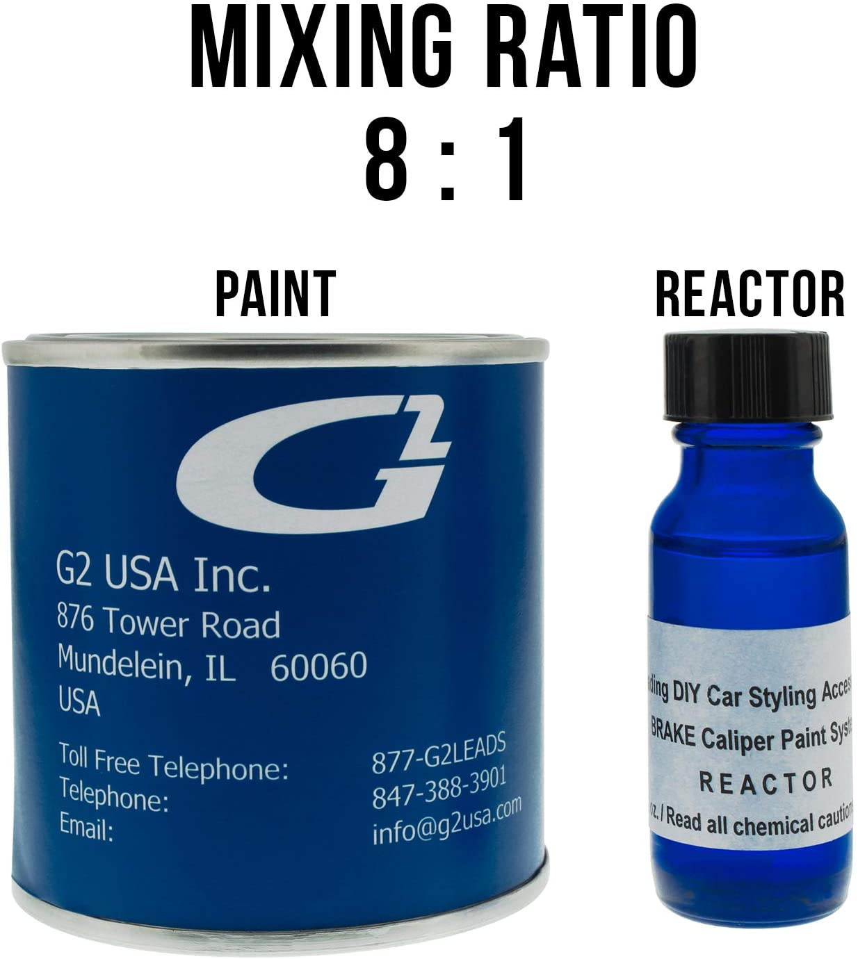 G2 High Temperature Brake Caliper Paint System Set RED G2160 - High Gloss gallery