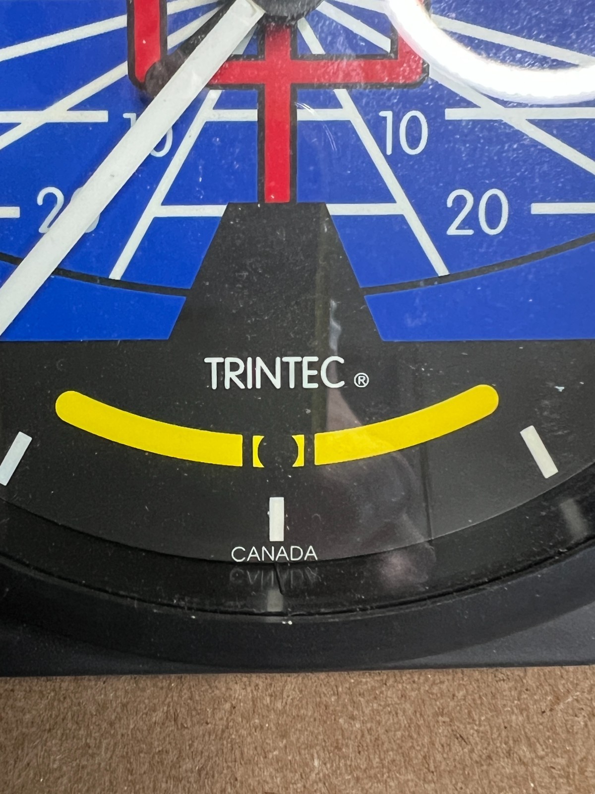 TRINTEC 6-1/2" WALL CLOCK - ARTIFICAL HORIZON INSTRUMENT gallery