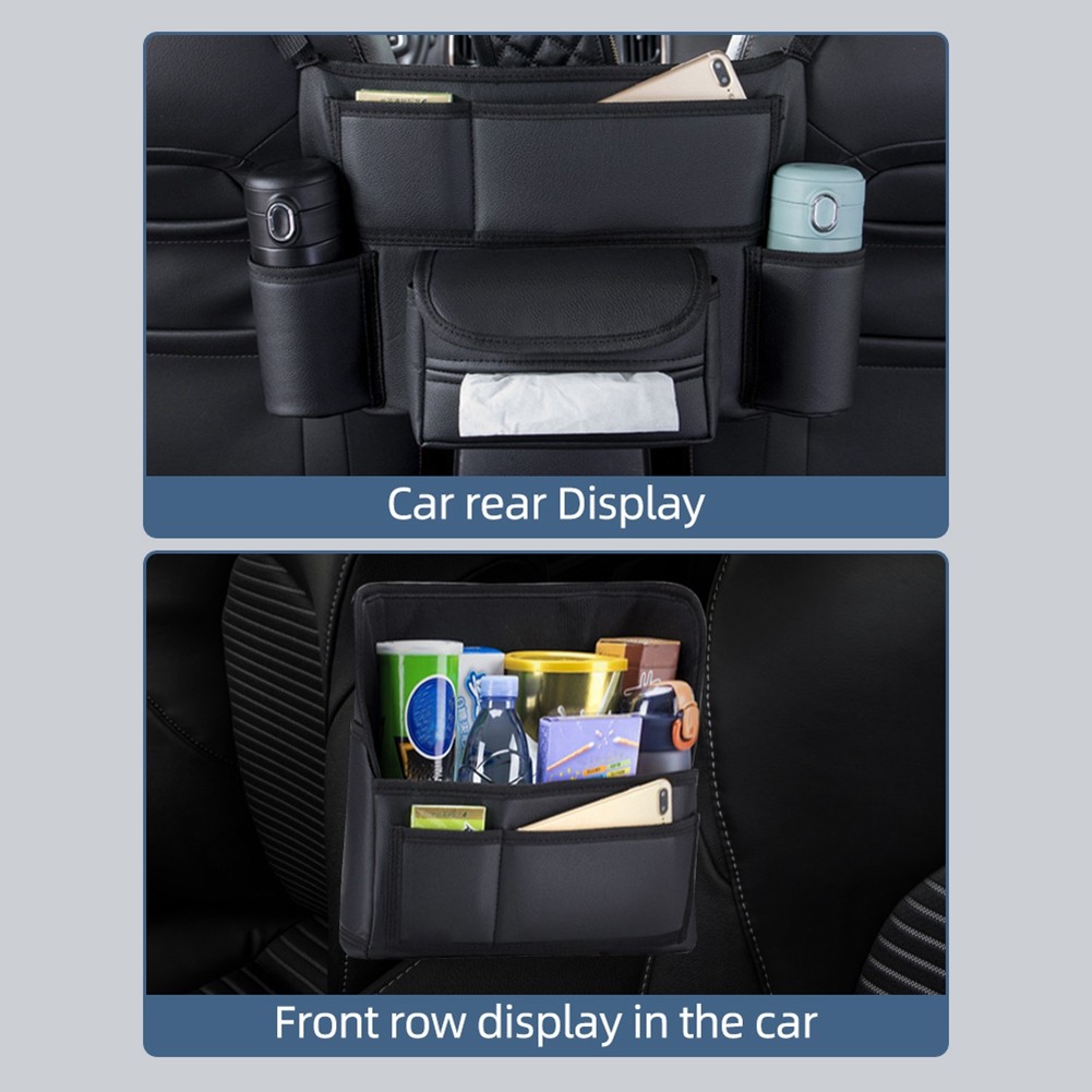 Car Storage Between Seats with Cup Holder Car Tissue Holder Multipurpose2734 gallery