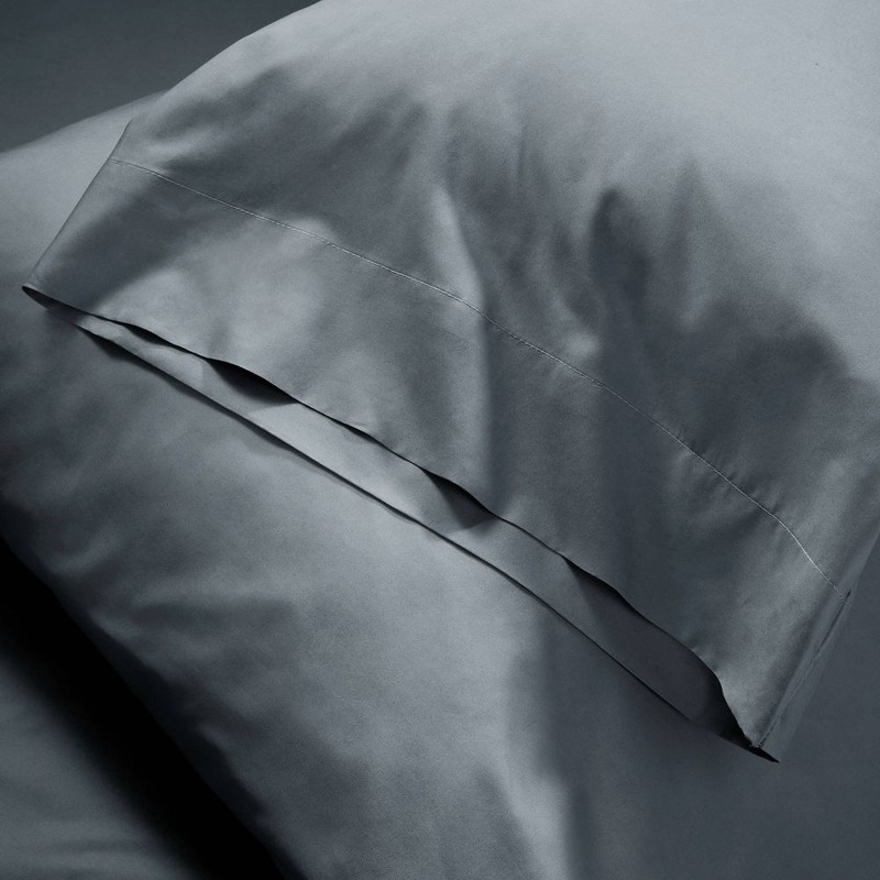 Queen 400 Thread Count Percale Sheet Set Mineral Blue - Casaluna gallery