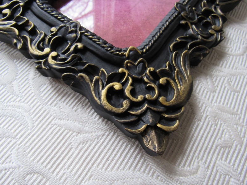 4x6 Ornate Black & Gold tabletop frame,event Decor,Baroque,Rococo,Victorian,Goth gallery
