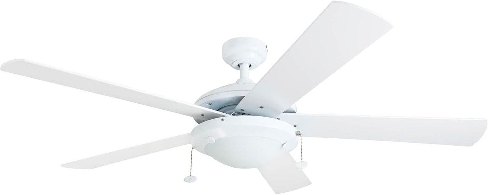 Bolivar, 52 Inch Modern LED Ceiling Fan with Light, Pull Chain, Dual Mounting Op gallery