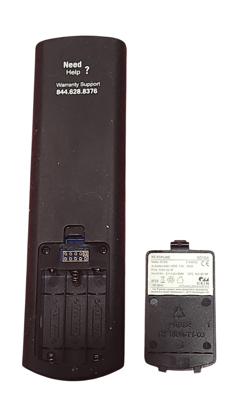 Mattress Firm Adjustable Bed Remote RF334 90164 OKIN RF Topline Head Foot gallery