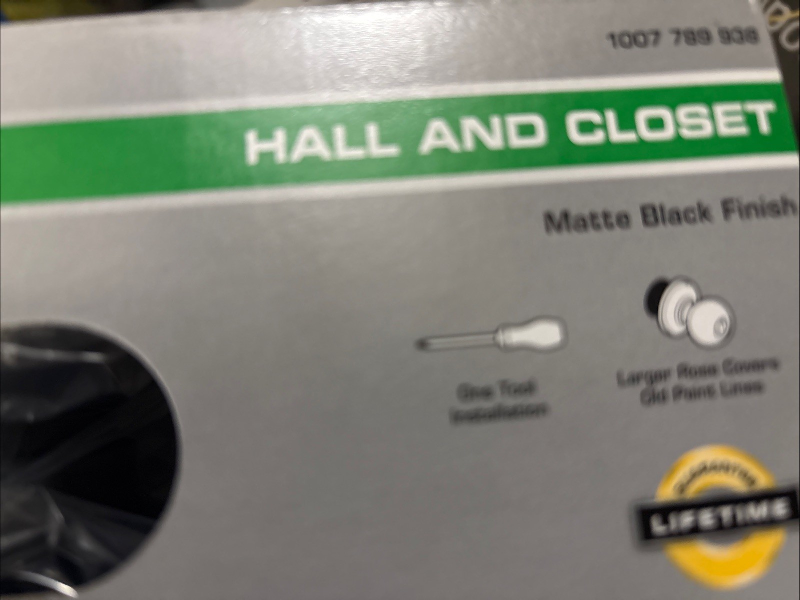 Defiant Hartford Matte Black Hall Closet Door Knob Contractor 6-Pack 1007789938 gallery