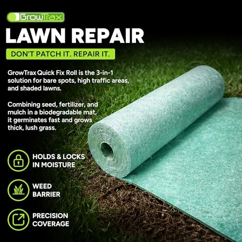 Biodegradable Grass Seed Mat, Year Round Green - 50 Sq Ft Quick Fix 50sqft gallery