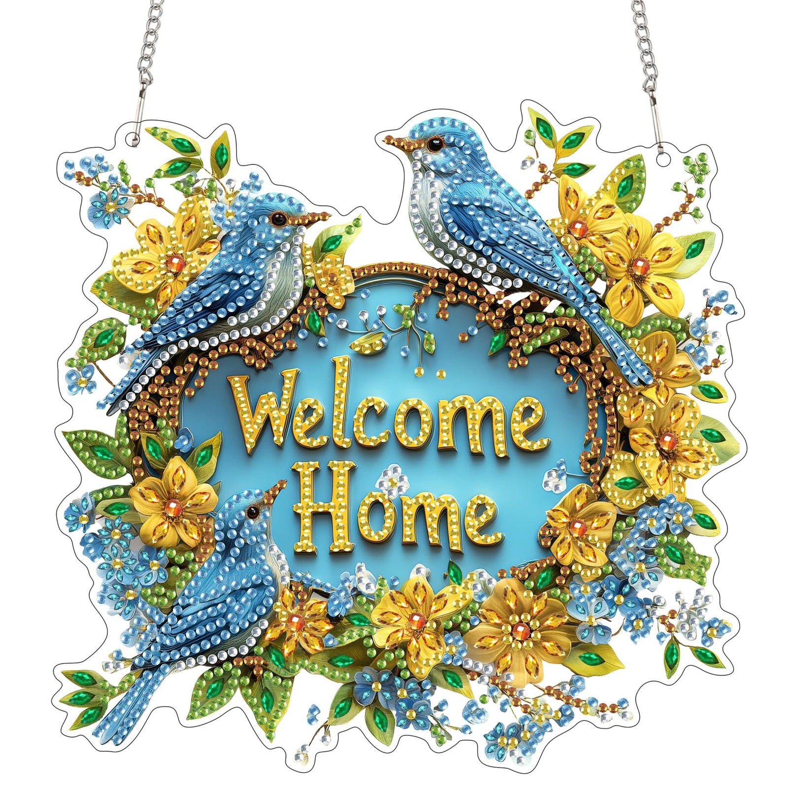 Hummingbird Diamond Art Kit Suncatcher Pendant Window Wreath Decor for Adults gallery