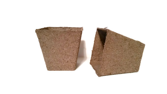 Jiffy 2 Inch Square Peat Pots, 75 each, Seed Starting, Growing Supplies gallery