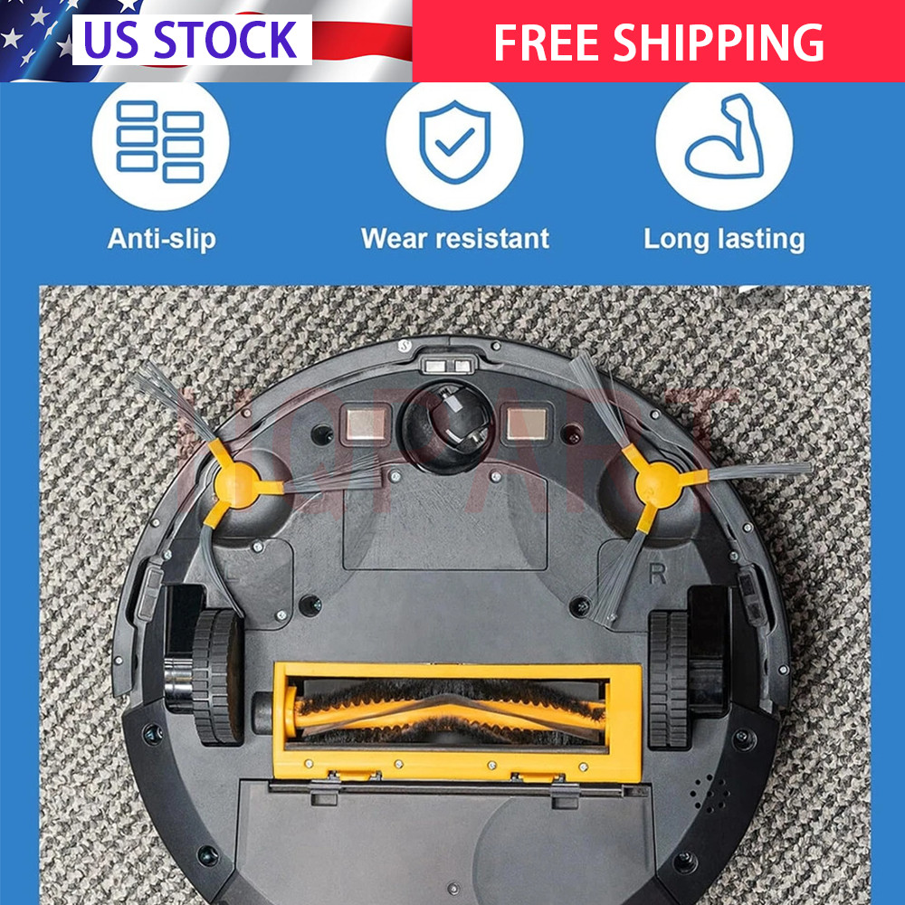 4x Robot Tires For Irobot Roomba Wheels Series 5/6/7/8/9/I7 S9 Anti Slip USA gallery