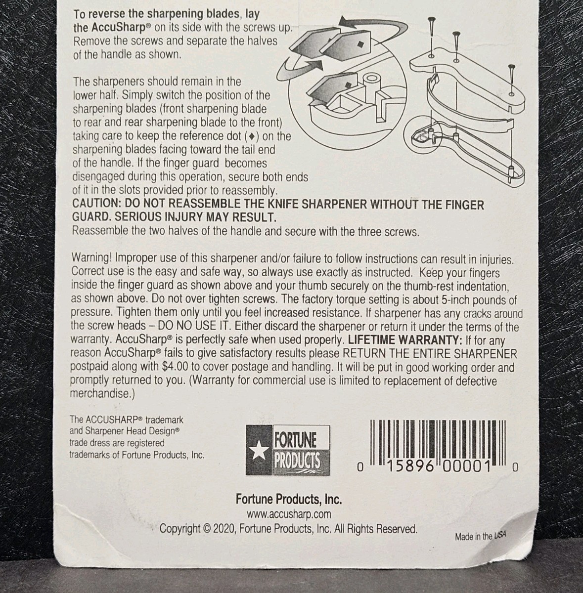 AccuSharp Knife and Tool Sharpener White Blue Commercial Grade Made in USA gallery