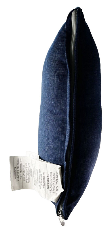 100% Polyester Fiber Decorative Throw Pillow 28.8 x 18.4 Inch, Denim gallery